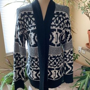 Target black and white cardigan